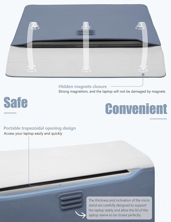 HYZUO 13.3-14 Inch Laptop Sleeve Case Bag - Image 4