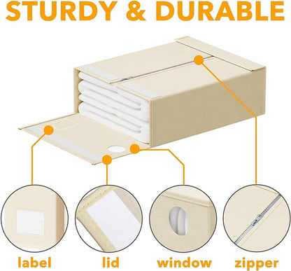 SpaceAid 6 Pack Bed Sheet Organizers and Storage, Foldable Sheet Organizer - Image 6