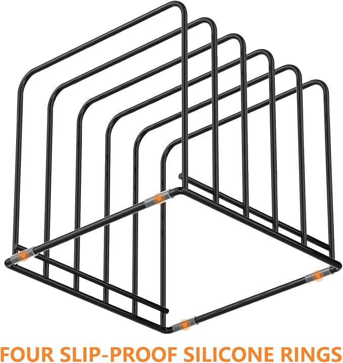 Kitchen Cabinet Organizer, Steel Cookware Holder, Divided Holder - Image 4