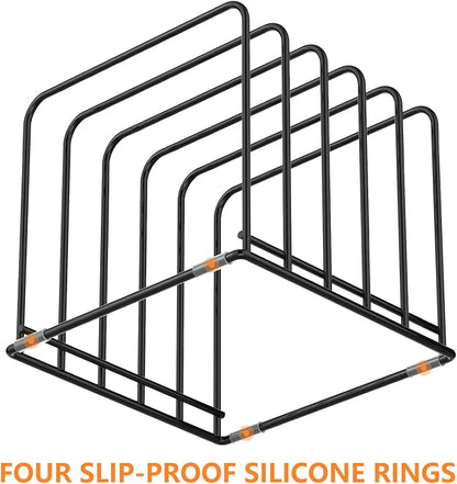 Kitchen Cabinet Organizer, Steel Cookware Holder, Divided Holder - Image 4
