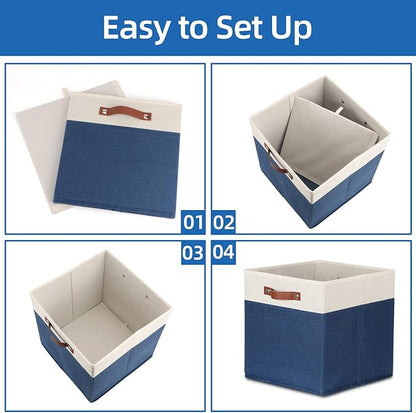 Temary Fabric Storage Bins for Cube Organizer 4 Pack Cube Storage Bins 13 - Image 7
