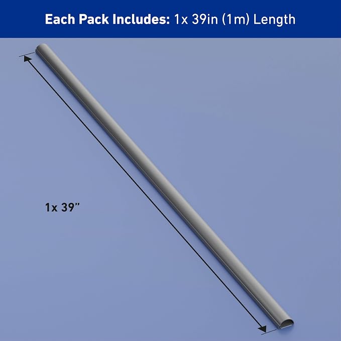 D-Line Cord Cover, Decorative Wall Cord Hider, Paintable Cable Concealer - Image 4