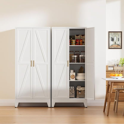 61" Tall Metal Pantry Cabinet, Kitchen Storage Cabinet - Image 6
