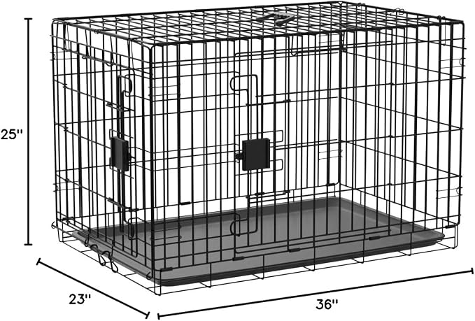 Amazon Basics - Durable, Foldable Metal Wire Dog Crate - Image 5