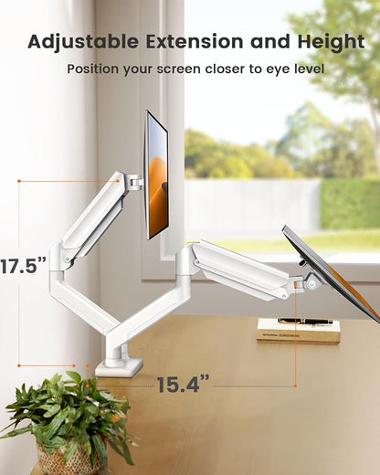 ErGear Dual Monitor Stand up to 32 inches Screen, Load-Bearing Max 22 lbs Each - Image 5