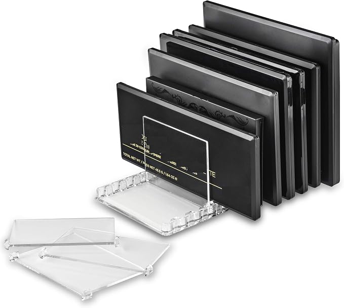 BY ALEGORY Acrylic Makeup Storage Eyeshadow Palette Organizer w/Removable - Image 3
