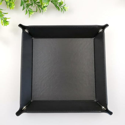 siduater Valet Tray Desktop Storage Organizer – Vegan Leather Catchall Tray - Image 7