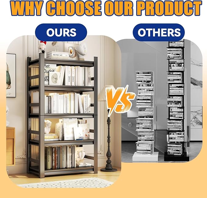 Garage Storage Shelves, 5 Tier Shelving Unit, 40 inch Wide, 18” Deep, 78” Tall - Image 6
