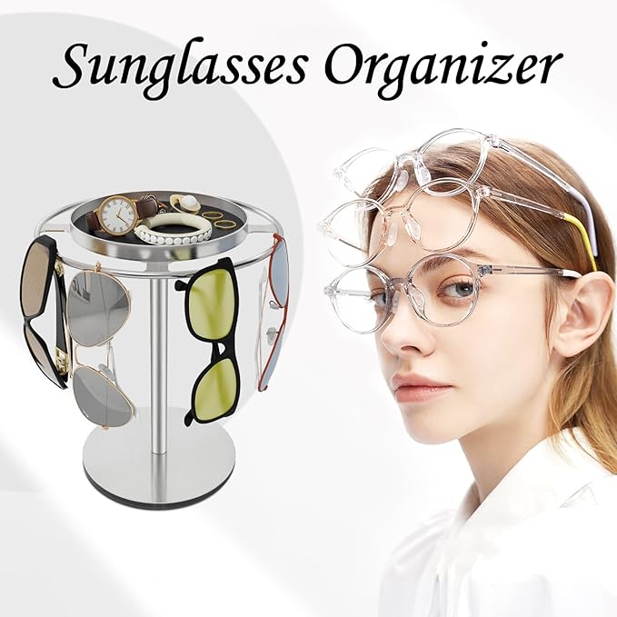 LSK Metal Sunglasses Organizer, Glasses Holder Stand - Image 6