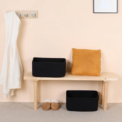 Large Storage Baskets for Shelves, Closet Organizers Bins for Clothes Blanket - Image 6