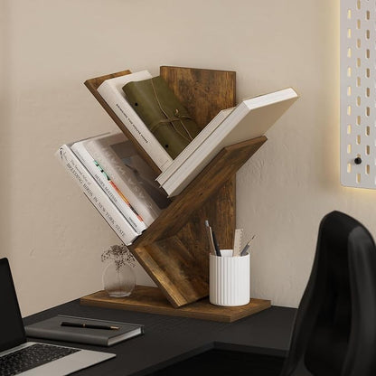 Furinno Tree Book Shelf, 3-Tier Bookshelf, Tree Bookcase - Image 2