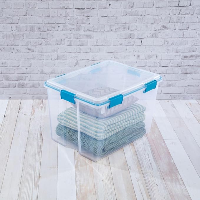 Sterilite 8-Pack Gasket Box, Weather-Resistant Storage Bins - Image 7