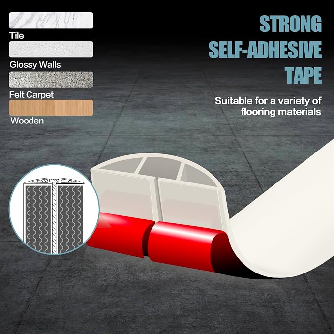Floor Cord Cover Cable Cavity Self Adhesive Cord Hider Floor 10FT Floor Cable - Image 3