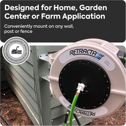 Macnaught Retractable Garden Hose Reel, 60 Ft Water Hose Reel Heavy Duty - Image 4