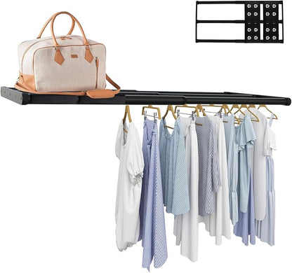 Expandable Closet Shelf, 16-39 Inches Metal Closet Rod Organizers and Storage - Image 2
