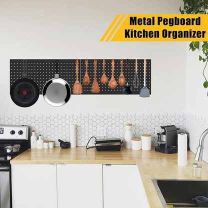 PBHEPJ 6 Pcs Metal Pegboard Panels, Heavy Duty Peg Boards - Image 2