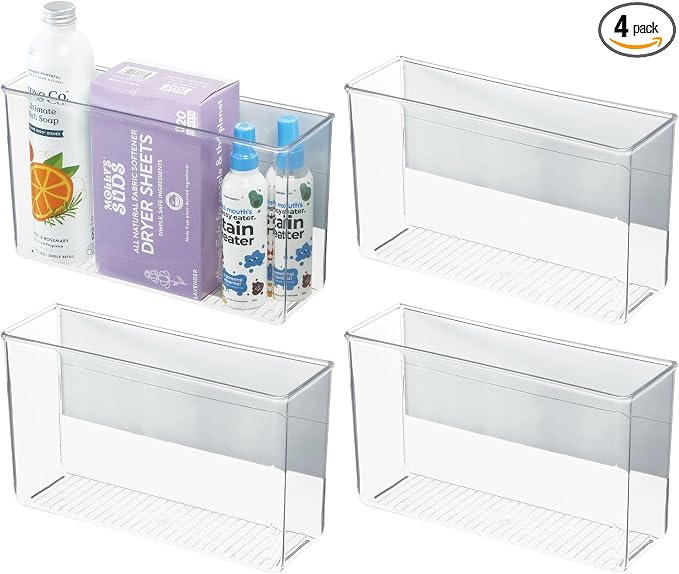 InterDesign iDesign Magnetic Large Clear Plastic Organizer Bins by iDesign