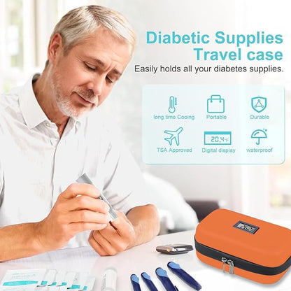Insulin Cooler Travel Case, 2 × 180g TSA Approved Ice Packs, Refrigerated - Image 7
