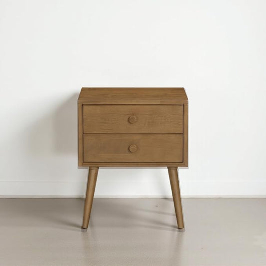 NTC Lux Nightstand with 2 Drawers, Featuring Adaptable Design, 150 lbs Load by NTC