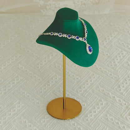 Necklace Display Stand For Selling Velvet Chain Jewelry Bust Holder Organizer - Image 6
