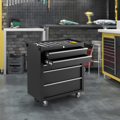 IDEALHOUSE Rolling Tool Chest, 5 Drawers Tool Storage Cabinet, Toolbox - Image 2
