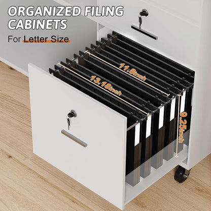 Plastic Extra Capacity Hanging File Folders Letter Size, Heavy Duty 1" - Image 3