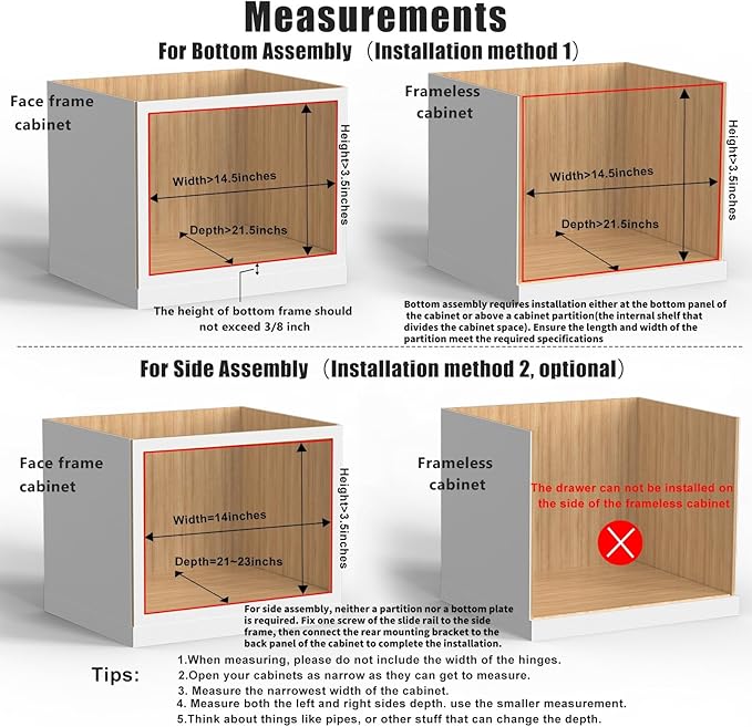 13”W x 21”D x 3”H Soft Close Slide Out Wood Drawer Organizer - Image 4