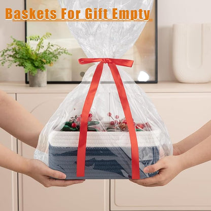 OIAHOMY 4 Pack Storage Baskets for Organizing, Small Bins for Shelves, Cute - Image 5