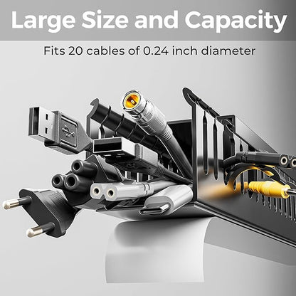 Yecaye 62.8in Cable Raceway, Large Under Desk Cable Management - Image 2