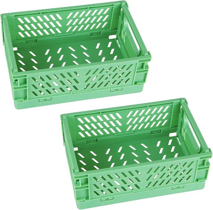 Tixill 2-Pack Mini Foldable Plastic Baskets by TixillMiniPlasticBasket