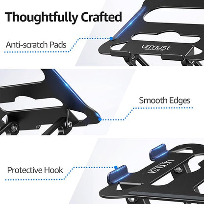 Urmust Laptop Notebook Stand Holder Adjustable Laptop Stand Portable Computer - Image 8
