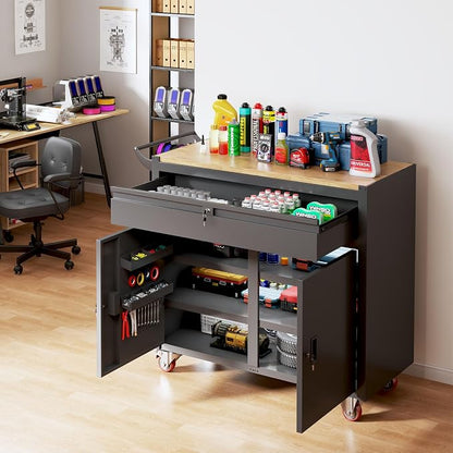 46-inch Rolling Tool Cabinet, Tool Chest Workbench - Image 5