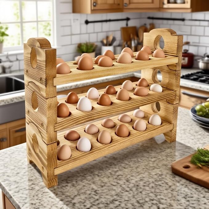 Egg Holder Countertop Farmhouse Decor - Image 6