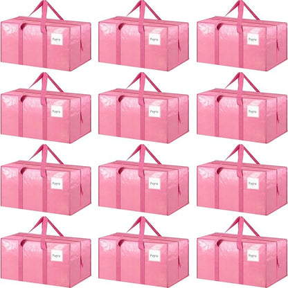 12 Pack Extra Heavy Duty Large Moving Bags by Fygrip