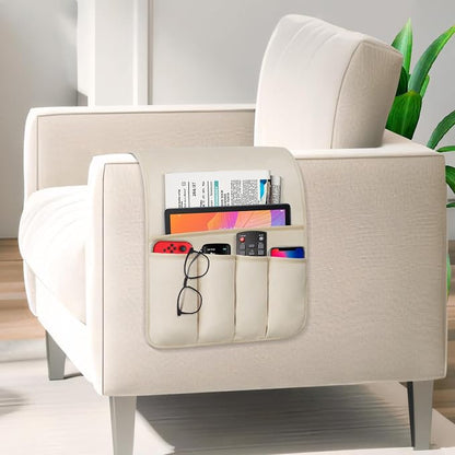 TV Remote Control Holder Couch Caddy, Non-slip Bedside Caddy Organizer - Image 2