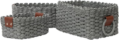 Small baskets for Organizing, Cute woven Storage basket by QingtuHome