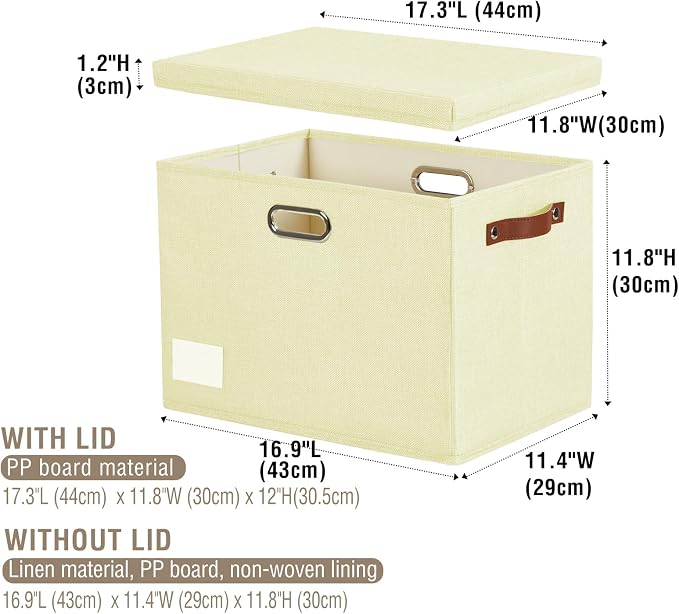 17" Large Collapsible Storage Bins - Image 3
