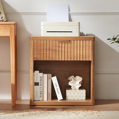 LEYAOYAO Fluted Farmhouse Nightstand Set of 2 - Image 9
