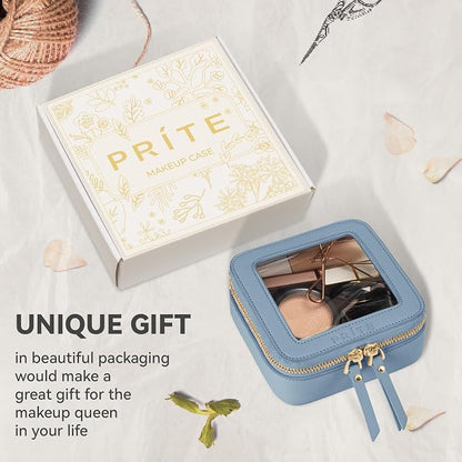 Prite Small Makeup Bag for Women Portable Clear Makeup Bag Cute Mini Waterproof - Image 7