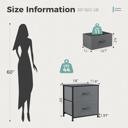 DUMOS Nightstand Small Dresser - Image 3