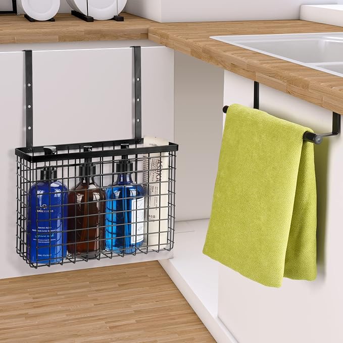 2 Pack Cabinet Door Organizer, Over The Cabinet Door Organizer - Image 7