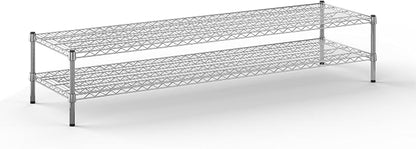 21" Deep x 72" Wide x 14" Height Wire Shelving Kit | 2-Tier | NSF Commercial by Regal+Altair