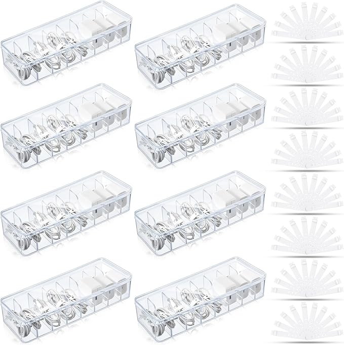 Tatuo 8 Pcs Cable Organizer Box by Tatuo