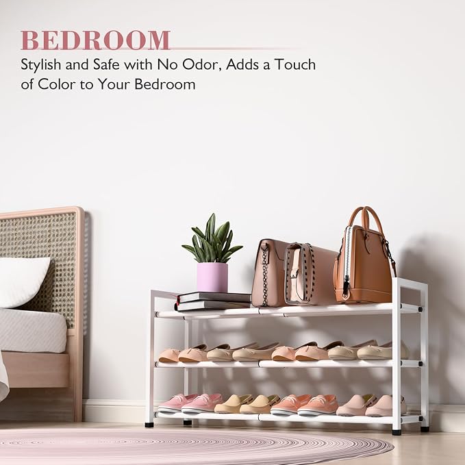 Bumusty 3-Tier Expandable Shoe Rack - Image 4