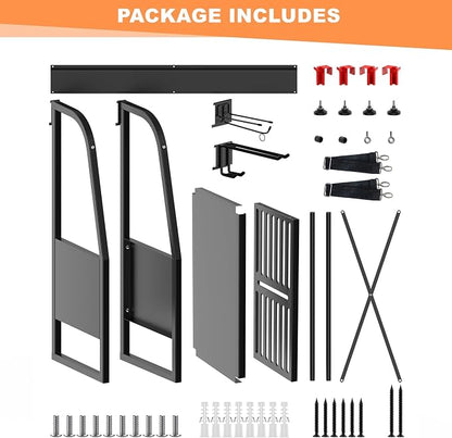 WALMANN Wall Mount Golf Bag Organizer, 2 Golf Bags Stand Golfing Equipment and - Image 6