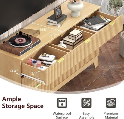 Fluted Dresser for Bedroom, 9 Drawer Dresser for Closet, TV Stand, Storage - Image 7