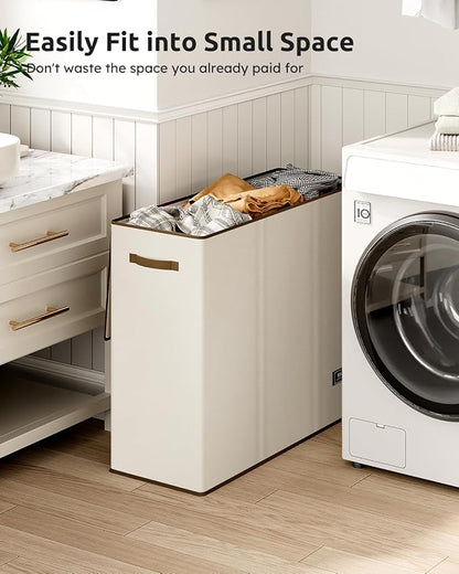 SOLEDI 180L Laundry Hamper 3 Section, Extra Large Laundry Hamper - Image 5