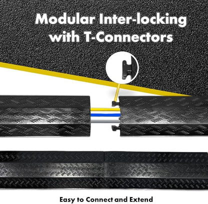 Kable Kontrol Drop Over Floor Cord Cover – 40” Inch Long 2 Channel Cable or - Image 4