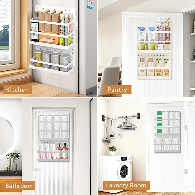 20x13x4.7-Inch Inside Cabinet Door Organizer, Adhesive Shelf, No Drilling - Image 5