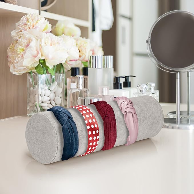 2 Pcs Vertical Headband Holder Organizer Soft Velvet Hairband Dislay Stand Head - Image 5